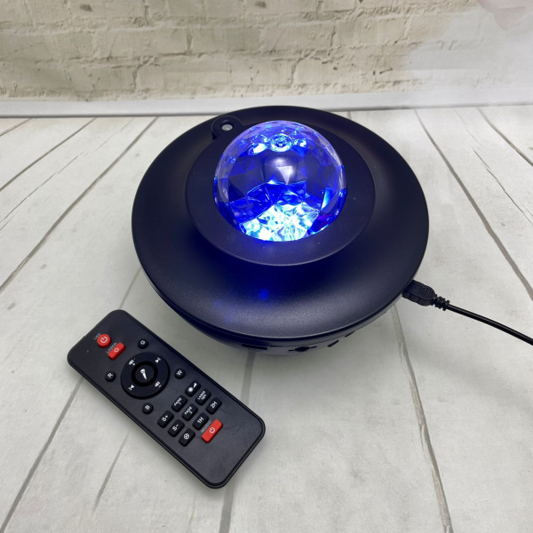 Музыкальный проектор –ночник звездного неба Starry Projector Light (10 световых режимов, 3 уровня яркости, USB), черный