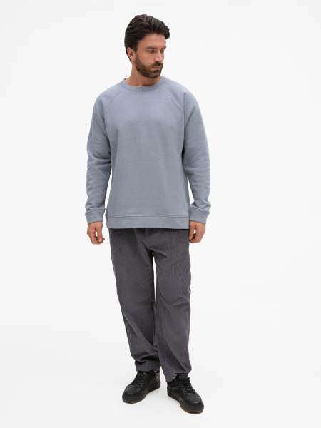 Свитшот унисекс S1, серый, XS–XXL