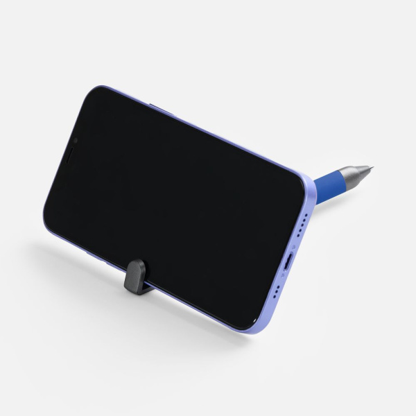 Ручка шариковая Standic с подставкой для телефона, синяя, 14,5х1,5 см
