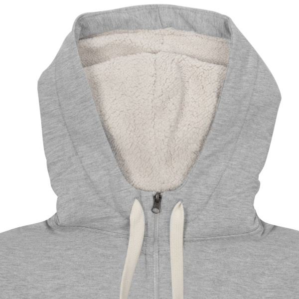 Толстовка на молнии Kulonga Sherpa, серый меланж, XS–XXL
