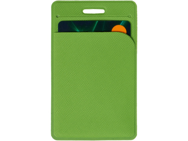 Чехол для пропуска с отделением для карты «Favor», Цвет зеленое яблоко