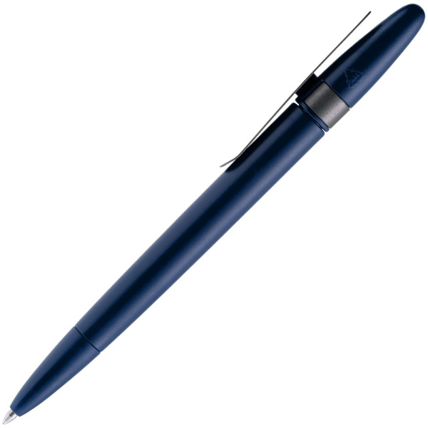 Ручка шариковая Prodir DS5 TSM Metal Clip, синяя с серым, 14,5х1,1 см