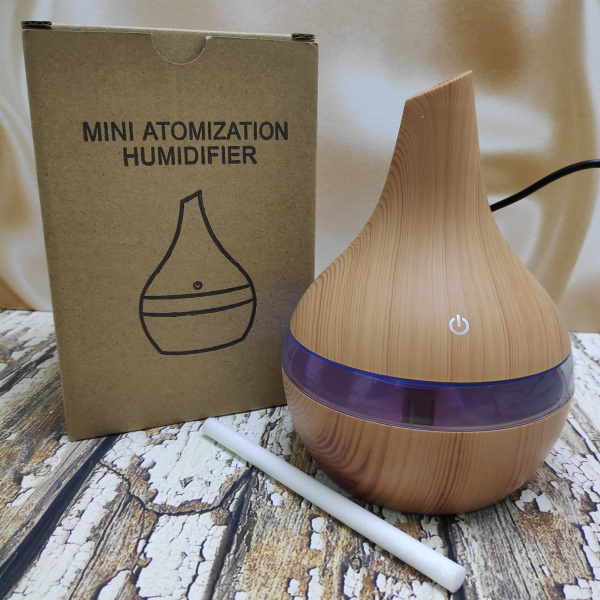 Увлажнитель (аромадиффузор) воздуха Mini Atomization Humidifier, с разноцветной подсветкой ,300 ml, 220V