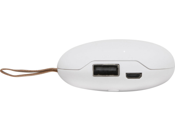 Внешний аккумулятор в форме камня «Stone», 5200 mAh, Размер 5200 mAh, Цвет белый