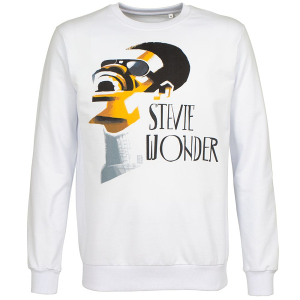 Толстовка «Меламед. Stevie Wonder», белая, XS–3XL