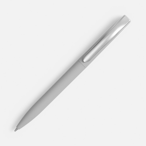 Ручка шариковая Pin Soft Touch, серая, 14,5х1,0 см