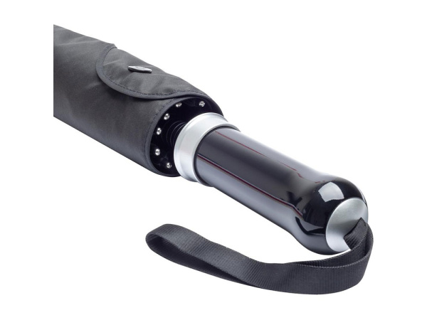 Зонт-трость «RingOpener», открывающийся с помощью кольца на ручке, Цвет черный