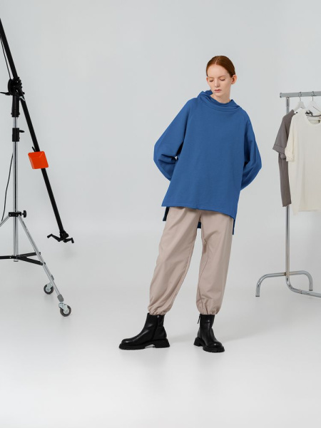 Худи унисекс Vozduh 1.0, синее, S–XL