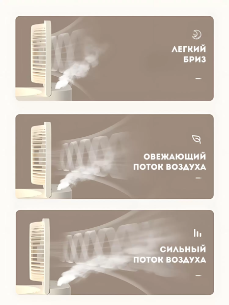 Портативный охладитель-увлажнитель воздуха 2 в 1