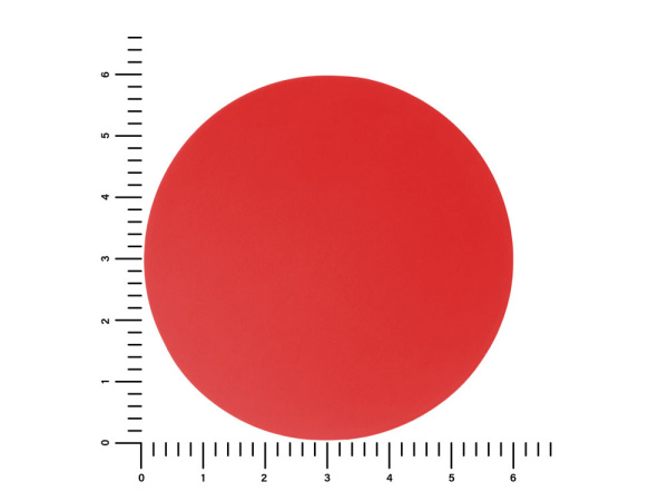 Патч «Круг», soft-touch, Цвет красный