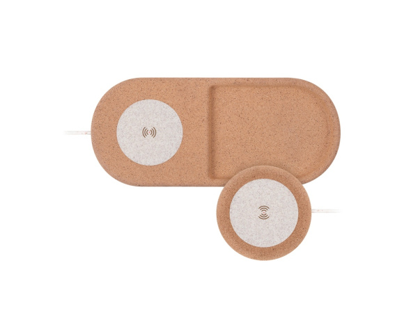 Беспроводное зарядное устройство «NEO Eco», Цвет коричневый