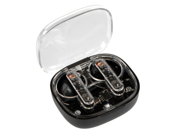Беспроводные наушники TWS «Sync», Цвет черный, прозрачный