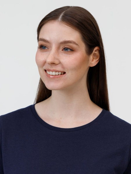 Футболка женская E150, темно-синяя, XS–3XL