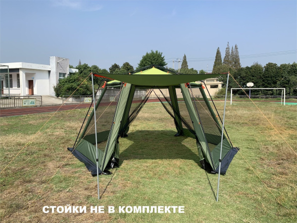 Шестиугольный шатер - палатка для семейного отдыха 