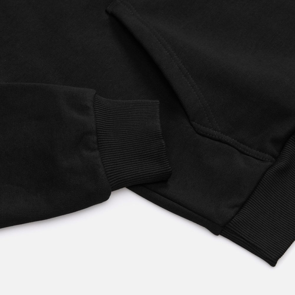 Толстовка унисекс оверсайз Sartoro, черная, XS–4XL