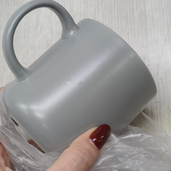 Кружка «Rita», матовая, Цвет серый