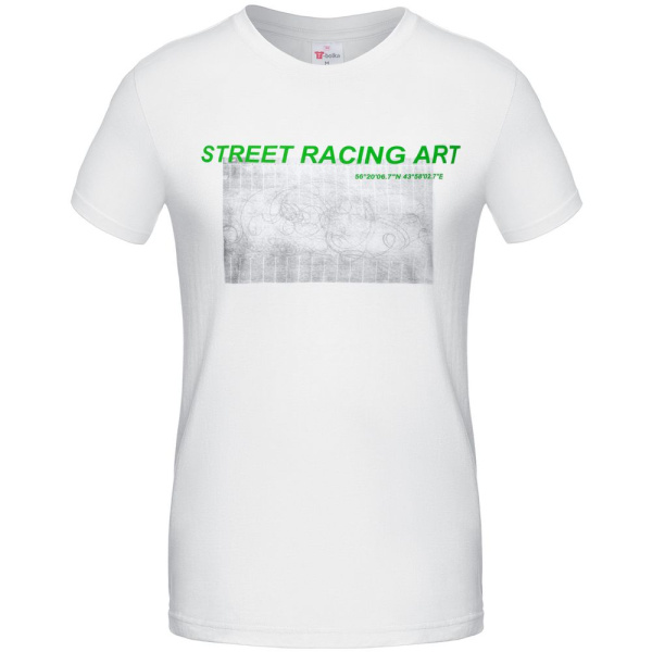 Футболка Street Racing Art, белая, S–XXL