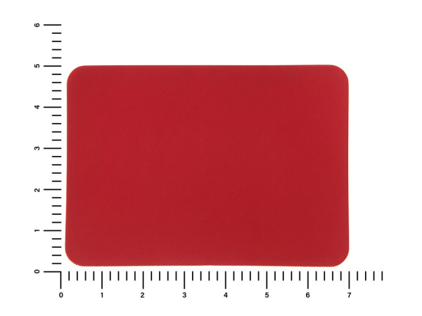 Патч «Прямоугольный», soft-touch, Цвет красный