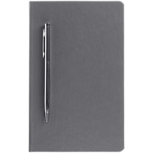 Ежедневник Magnet Shall, недатированный, серый, 13х20,8х1,8 см