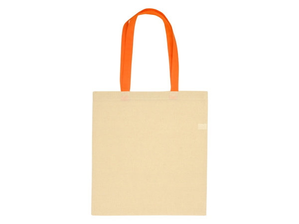 Сумка «Dakota» из хлопка 100 г/м2, Цвет натуральный/оранжевый