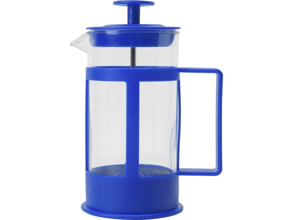 Френч-пресс «Savor», Цвет синий/прозрачный