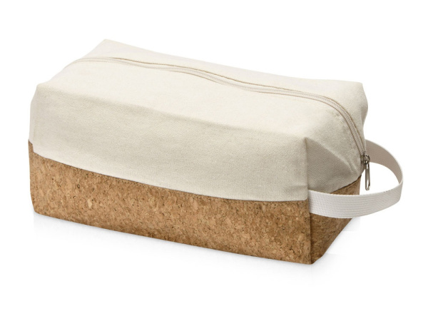 Несессер «Corky» хлопковый с пробковой вставкой, Цвет натуральный
