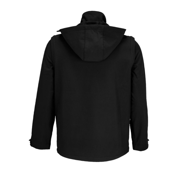 Куртка-трансформер унисекс Falcon, черная, XS–5XL