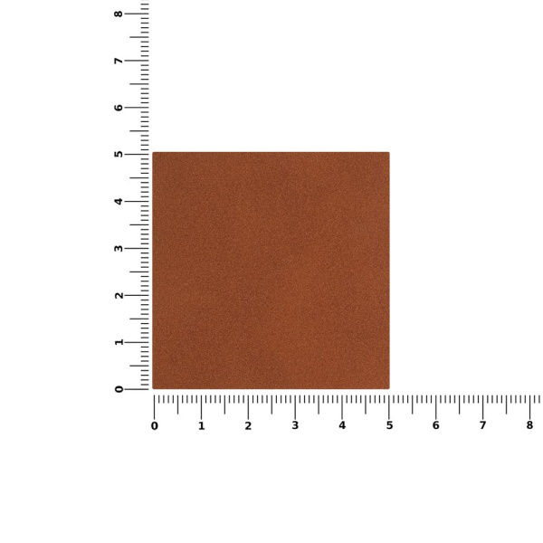 Лейбл Listra Nubuck, L, коричневый, 5х5 см