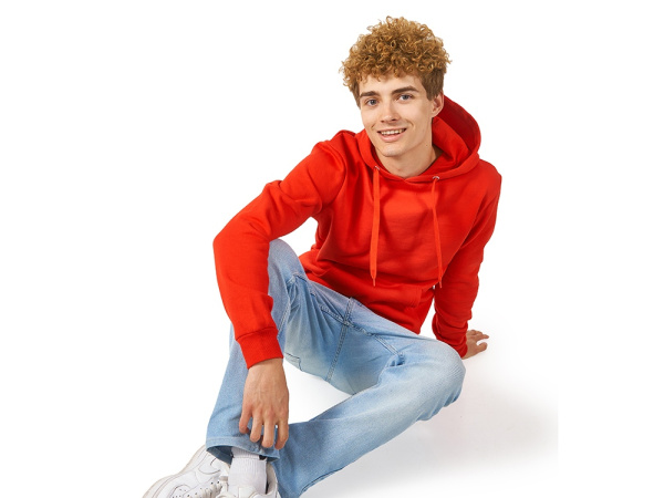 Толстовка с капюшоном «Amsterdam» мужская, Размер 2XL, Цвет красный