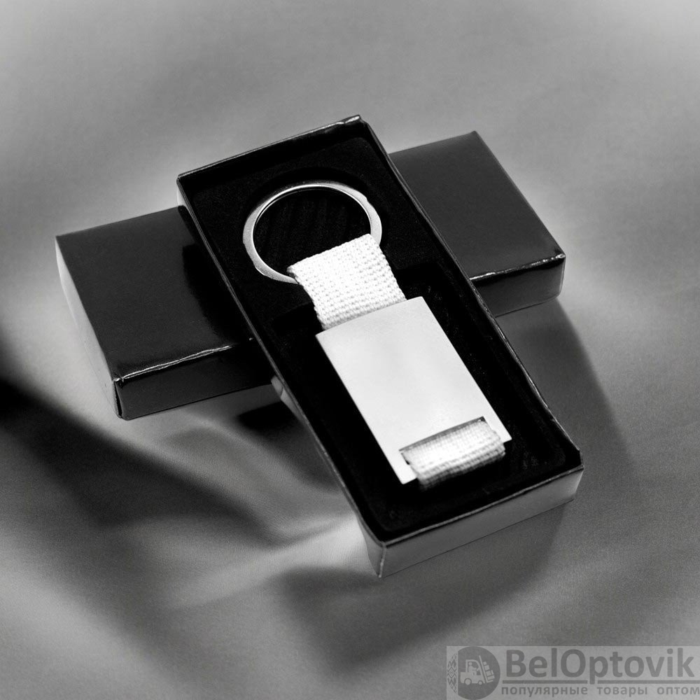 Брелок текстильный с алюминиеовй вставкой Typpo