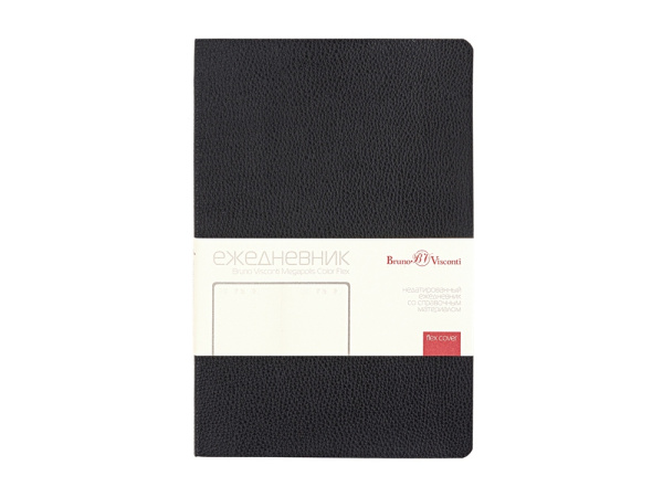 Ежедневник недатированный А5 «Megapolis Loft Flex», Цвет черный
