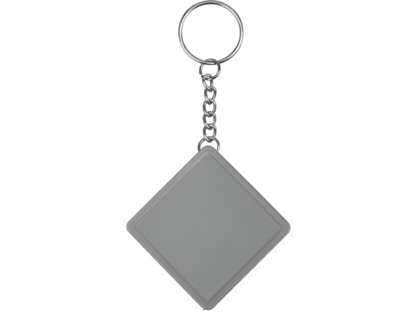 Брелок-рулетка «Дюйм», 1м, Размер 1м, Цвет серый/серебристый