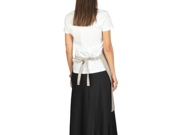 Хлопковый фартук с карманом «Delight», Цвет бежевый