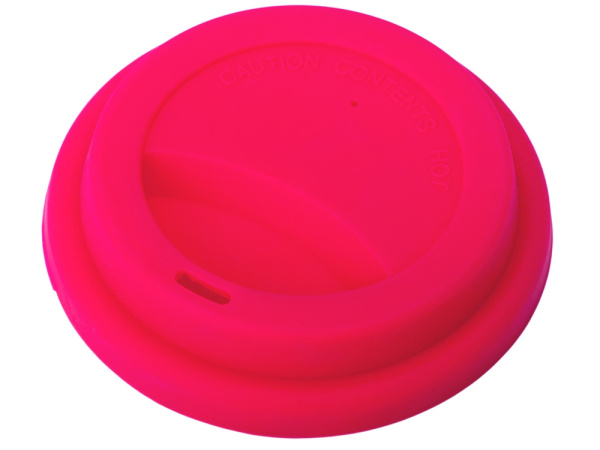 Стакан из бамбукового волокна «Café», Цвет серо-коричневый/красный