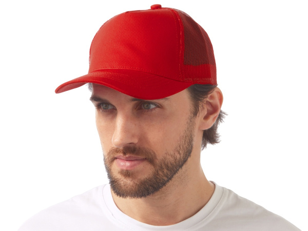 Бейсболка «Kansas», Цвет красный