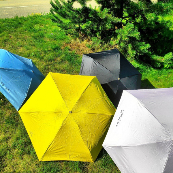 Мини - зонт карманный полуавтомат, 2 сложения, купол 95 см, 6 спиц, UPF 50+ / Защита от солнца и дождя