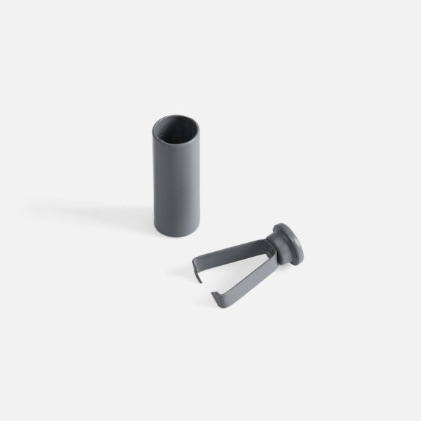 Наконечник для шнурка Nozzle, ver.2, серый, 0,5x2 см