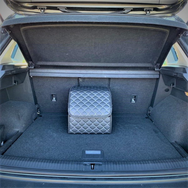Автомобильный органайзер Кофр в багажник Premium CARBOX Усиленные стенки (размер 30х30см)