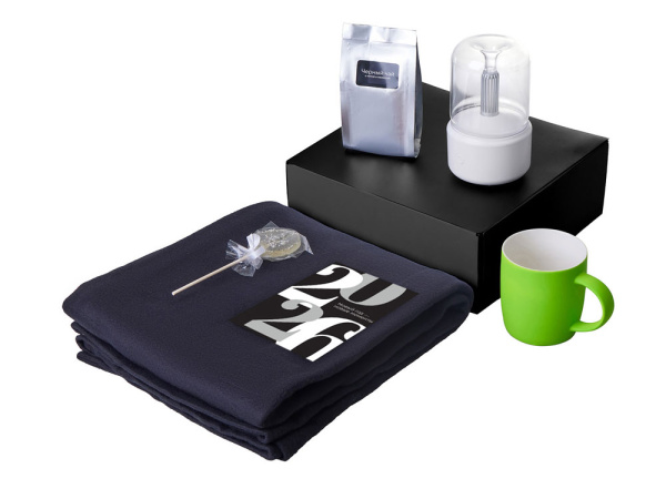 Подарочный набор «Re:Haven» с пледом, увлажнителем и кружкой, Цвет зеленое яблоко