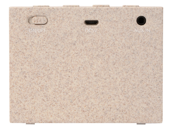 Портативная колонка «Wheatty» из пшеничной соломы, Цвет бежевый