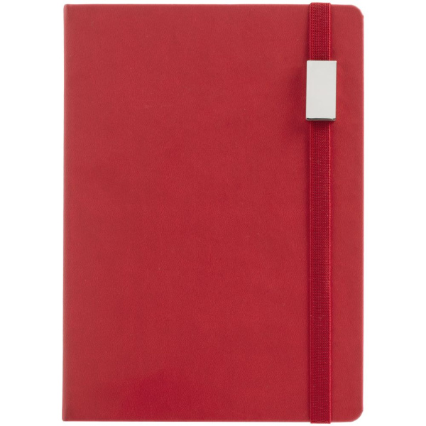 Ежедневник New Factor Metal, красный, 15х20,8х2 см