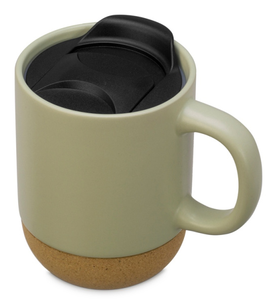 Подарочный набор «Re:y. Nest» с пледом, кружкой и вареньем, Цвет оливковый