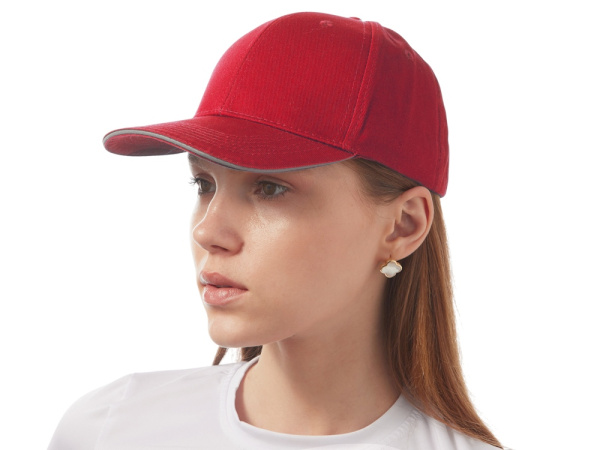 Бейсболка «Las Vegas», Цвет красный