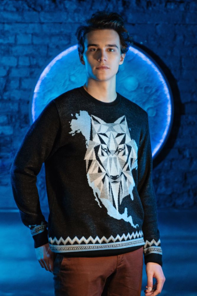 Джемпер Totem Wolf, черный, XS–XL