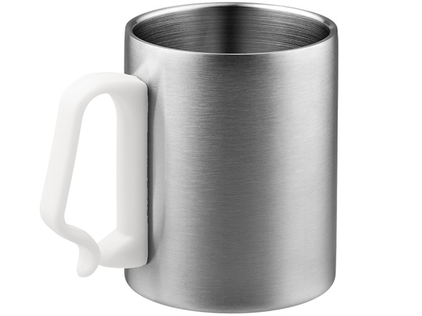 Стальная кружка с двойными стенками «Climber Max», 450 мл, Цвет белый