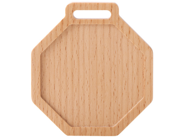 Медаль из бука «Octagon», Цвет натуральный