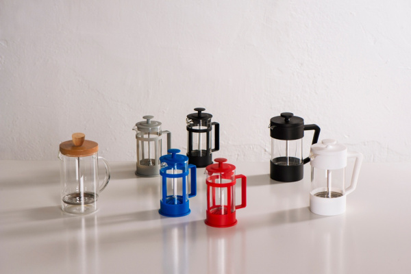 Френч-пресс с деревянной крышкой «Siesta», Цвет прозрачный/натуральный