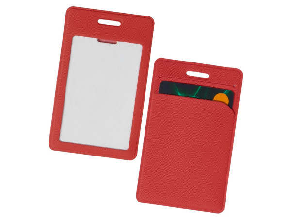 Чехол для пропуска с отделением для карты «Favor», Цвет красный