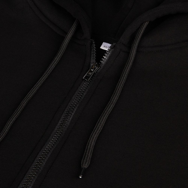 Толстовка унисекс оверсайз Zippy, черная, XS–XXL