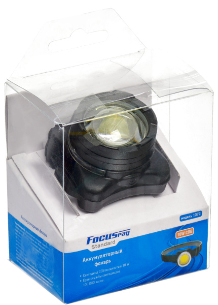 FOCUSray 1072 налобный фонарь 10W COB аккумуляторный 1/200, шт